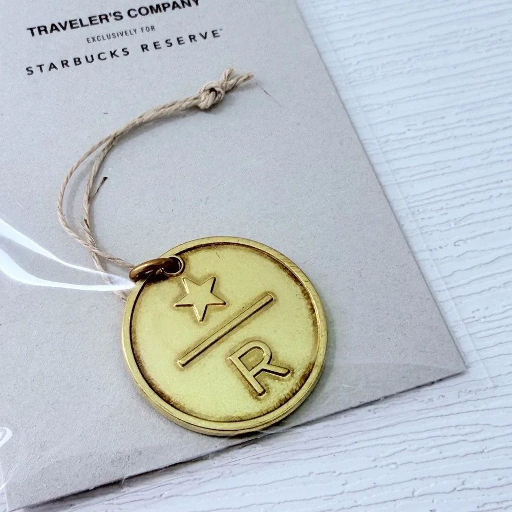 TRAVELER'S notebook Starbucks Reserve Tokyo Brass Tag Charm JAPAN